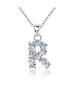Necklace Silver R Shape SSLPE-R